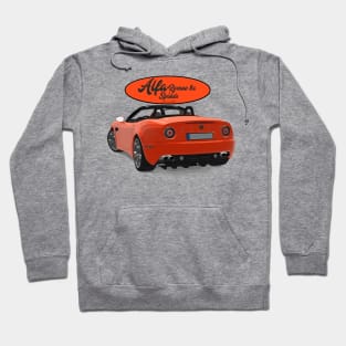 ALFA ROMEO 8C SPIDER Orange Back Hoodie